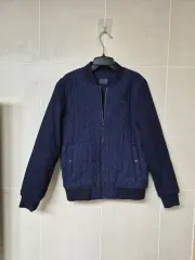 ラコステ ネイビー キルティング ブルゾン ジャケット34