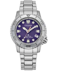 シチズン レディース アクセサリー 腕時計 Tシャツ Citizen Womens Promaster Eco Dive 4 Stainless Steel Bracelet Watch 365mm Silvertone シルバー
