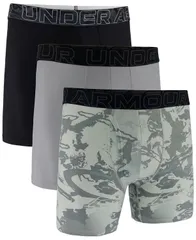 アンダーアーマー メンズ アンダーウェア ボクサーパンツ Under Armour Mens Performance Assorted 6 Boxer Briefs 3pack Black ブラックのサムネイル
