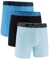 アンダーアーマー メンズ アンダーウェア ボクサーパンツ Under Armour Mens Performance Tech Solid 6 Boxer Briefs 3pack Streamのサムネイル