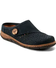 アース レディース シューズ パンプス カットアウト Earth Womens Erinn Cutout SlipOn Clogs Dark Blue Nubuck ブルーのサムネイル