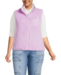 ランズエンド レディース アウター ジャケット・ブルゾン プラスサイズ ベスト フリース Lands End Plusize Cozy High Pile Fleece Vest Blushed liのサムネイル