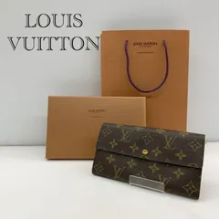 LOUIS VUITTON  ルイ・ヴィトン ポシェット・ポルト モネ クレディ M61725 長財布 ブラウン系 茶系 モノグラム キャンパス 二つ折り ヴィンテージ レディース メンズ 鞄 _247067