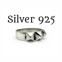 【抜群の存在感】HAN CHOLO LA発 スタッズ Silver 925 刻印 Vintage Design Ring シルバー ヴィンテージ デザイン リング 20号 メンズ 大ぶり パンク ロック モード ストリート MADE IN USA 美品