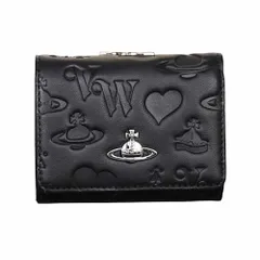 ヴィヴィ .アンウエス.トウッド レディース 三つ折り財布 ミニ財布 レディース コンパクト 小さい ミニウォレット 小銭入れ カード入れ 大容量 シンプル フォーマル 3つ折り財布[並行輸入品] (ブラック)pms