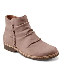 アース レディース シューズ ブーツ・レインブーツ ギャザー Earth Womens Hilaree Waterepellent Ruched Booties Taupe Leather トープのサムネイル