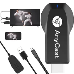 【人気商品】日本語取扱説明書付き（ブラック） OS対応 Android/iOS/Windows/Mac 簡単接続 ミラーリング ワイヤレス YouTube視聴対応 接続モード切替不要 Android & iPhone テレビにスマホ画面を映す HD/1080P