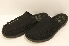 【中古】 KEEN メンズサンダル 28 UNEEK II SLIDE サンダル KEEN 28 黒 ブラック 無地