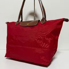 LONGCHAMP ロンシャン ルプリアージュ L トートバッグ レッド ナイロン 大容量 トラベル 旅行 B546