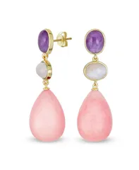 ブリング レディース アクセサリー ピアス・イヤリング Bling Jewelry Unique Geometric Daning Teardrop Ball Teardrop Multi Shape Oval 3 MultiTier Party Dangli