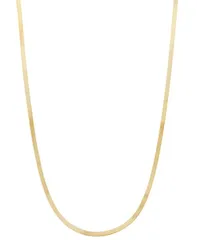 イタリアン ゴールド レディース アクセサリー ネックレス・チョーカー・ペンダントトップ レース Italian Gold Lightweight Herringbone Link Chainecklace 338mm in 10k Gold 16 2 ext
