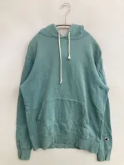 Champion チャンピオン パーカー LARGE ライトグリーン コットン スウェット 無地 ワンポイント 裏起毛 プルオーバー 長袖