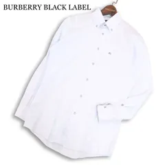BURBERRY BLACK LABEL バーバリー ブラックレーベル 通年 ホース刺繍★ 長袖 ボタンダウン ドレス シャツ Sz.38　メンズ