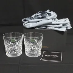 ★未使用 HOYA CRYSTAL 切子 ペア ロックグラス 2客 セット オールドファッション 長期保管品 保谷硝子 ホヤ クリスタル★