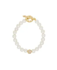 エティカ レディース アクセサリー ブレスレット・バングル・アンクレット ETTIKA Pearl Beaded Toggle Bracelet Gold Plated ゴールドのサムネイル