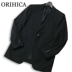 ORIHICA オリヒカ 春夏★ ストレッチ スリム 背抜き テーラード ジャケット Sz.96A7 メンズ 黒 ビジネス ビジカジ