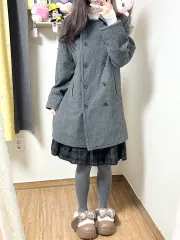 ヴィンテージ チャコール コート 姉ギャル ロギャル コイセイ オカル 公겜 여주 ギークシック 森ガール ゴシック