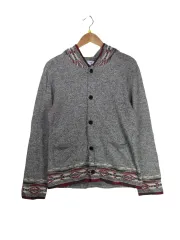 ノルディック ニット フーディー カーディガン 25123107