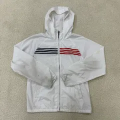 S/P Tommy Hilfiger トミーヒルフィガー レディース 白 ナイロン フードジップアップ 1230T2