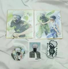 NARUTO -ナルト-, カカシ ビジュアル色紙、ステッカー、紙類、缶バッジ、グッズ まとめ