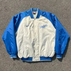 00s NIKE LAドジャース サテン スタジャン ジャケット