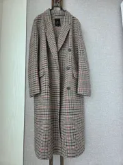 NICE CLAUP ウール混 ロングコート