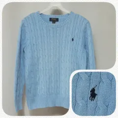 POLO RALPH LAUREN(ポロラルフローレン) ケーブル編み クルーネック ニット ジュニア10-12歳