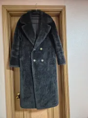 ブラック ボア ロング コート