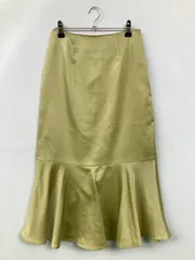 NATURAL BEAUTY BASIC ナチュラルビューティーベーシック ロングスカート S ライトグリーン