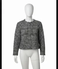 ツイード 長袖 ジャケット レディース