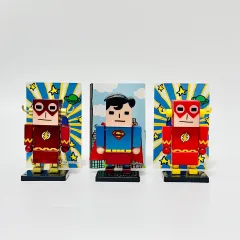 出品) DCコミックス ジャスティスリーグ フィギュア 2種セット フラッシュ、スーパーマン アートトイ