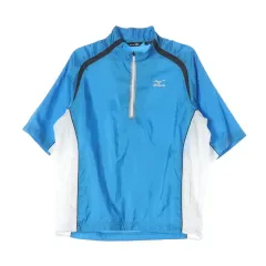 ミズノ 機能性 ハーフジップ 半袖Tシャツ L