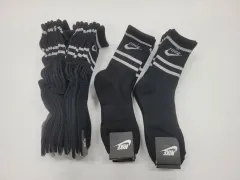 ナイキ ブラック 3本線 靴下 20足
