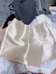 ラフィネ サテン ラップ キュロット