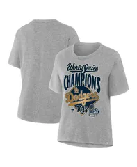 ファナティクス レディース トップス Tシャツ Fanatics Womensteelos Angeles Dodgers 2025 World Series Champions Lockeroom TShirt Steel