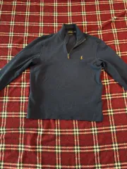 ポロラルフローレン ネイビー ハーフジップアップ