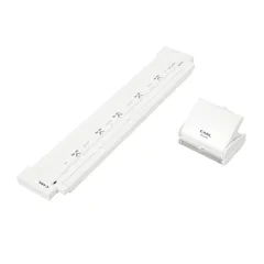 【人気商品】カール事務器 リングノート用 ゲージパンチ 国際標準 1/3インチ(8.47mm)ピッチ 角穴 A4/34穴 B5/29穴 A5/24穴 5枚 ホワイト 日本メーカー GP-2429