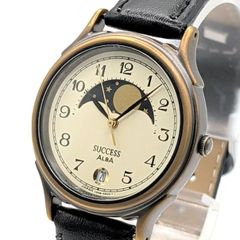 美品 稼働品 SEIKOセイコー アルバ アーバン サン＆ムーン ムーンフェイズ 極美品】SEIKO ALBA SUCCESS ムーンフェイズ 稼働 希少レトロ - メルカリ
