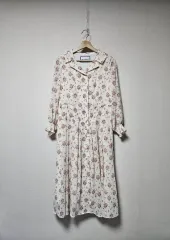 G studio (ジースタジオ) フラワーパターン Long (ロング) ONE PIECE (ワンピース) 55サイズ