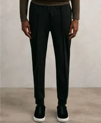 レイス メンズ ボトムス カジュアルパンツ ジャージー ジョガーパンツ REISS MenstretchJersey Tailored Joggers Black ブラック