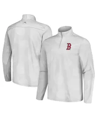 トッミーバハマ メンズ アウター ジャケット・ブルゾン Tommy Bahama Mens Gray Boston Red Sox Delray Frond IslandZone HalfZip Jacket Gray グレー