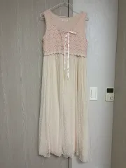 旧 LIZ LISA ピンク レース ロング ワンピース