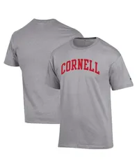 チャンピオン メンズ トップス Tシャツ Champion Mens Heather Gray Cornell Big Red Basic Arch TShirt Heather Gray グレー