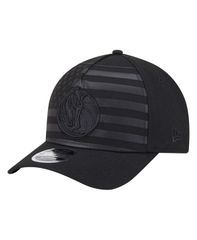 뉴엘라 맨즈 액세서리 모자 New Era Mens Black Dallas Mavericks Game Day Flag AFrame 9FORTY Adjustable Hat B