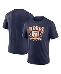 ファナティクス メンズ トップス Tシャツ Fanatics Mens Heather Navy San Diego Padres Home Team TriBlend TShirt Heather Navy ヘザー