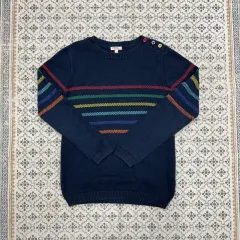 (152) 出品 キッズ アパレル ストライプ MUZIGAE MANSION ムジゲマンション ニット