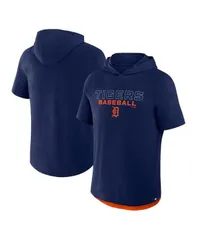 ファナティクス メンズ アウター パーカー・スウェット Fanatics Mens Navy Detroitigers Clubhouse Optimal Play Raglan Short Sleeve Pullover Hoodie Navy ネイビー