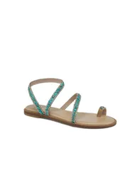 グレース レディース シューズ サンダル Grace POSITANO Sandal Brown leather ブラウンのサムネイル