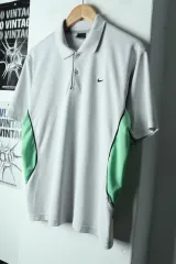(M) NIKE ナイキ 半袖 KARA（カラ） Tシャツ 00年代 機能性 グレー-17C36