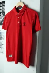 (M) BEAN POLE ビーンポール 半袖 KARA（カラ） Tシャツ スモールロゴ レッド オールドスクール-17C37